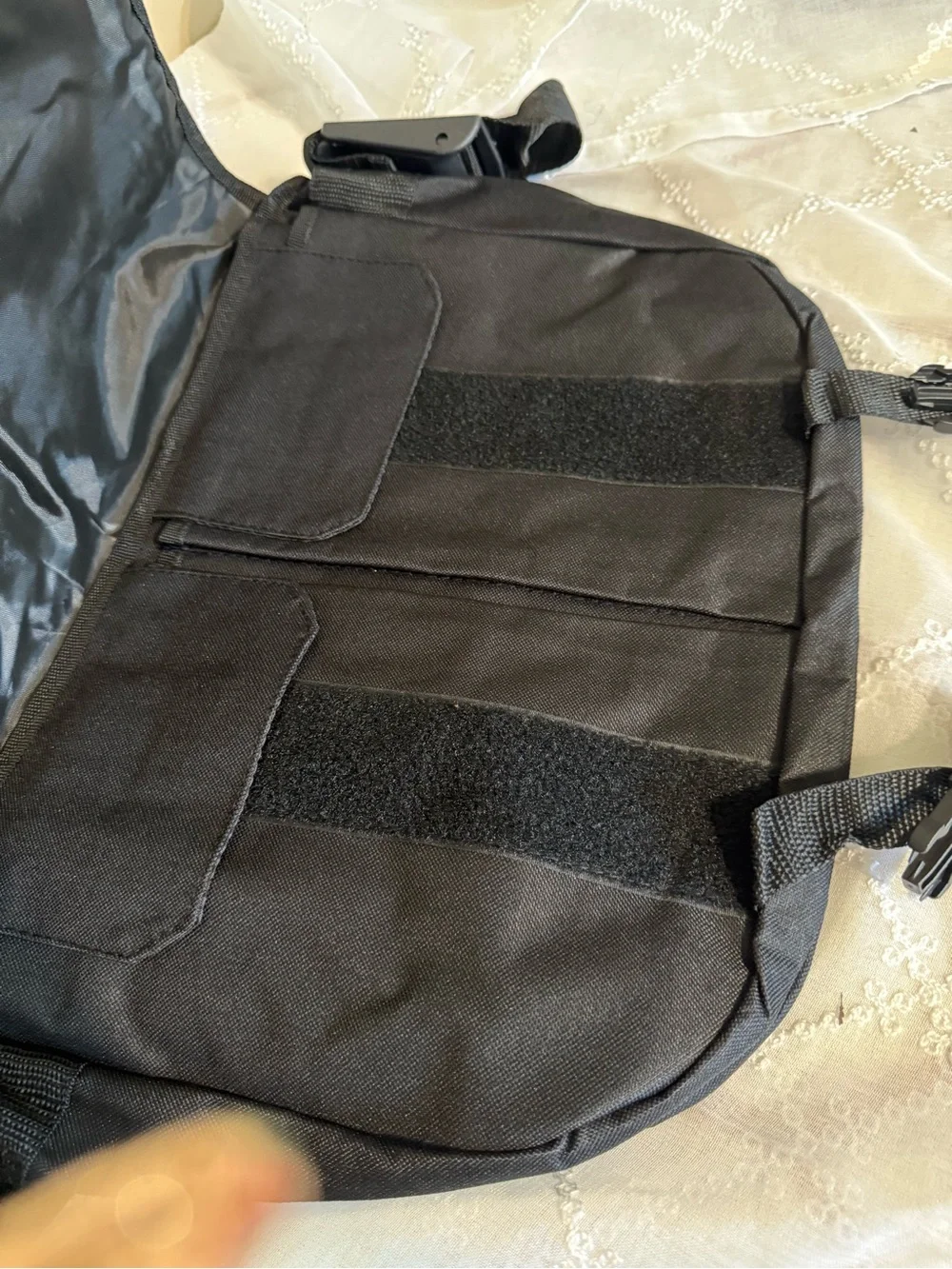 Black Messenger Bag for Men